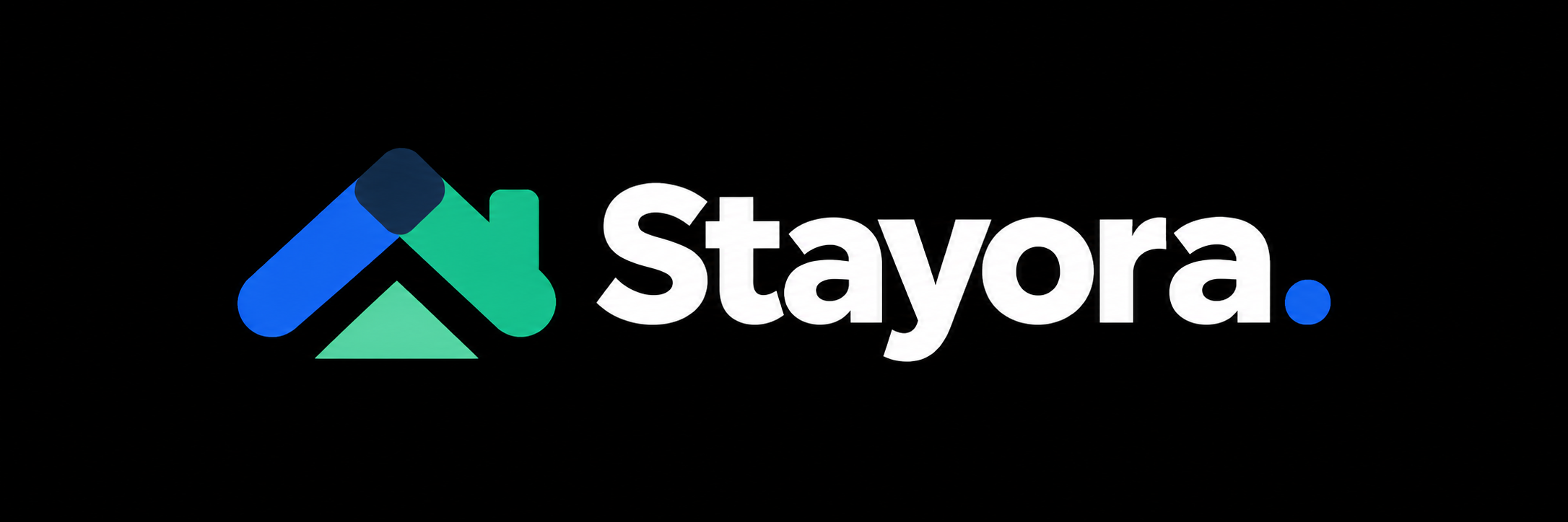 Stayora — Wordmark · on black